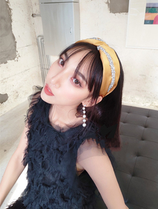 Nuovi accessori per fasce per <span class=keywords><strong>capelli</strong></span> primavera estate fascia per <span class=keywords><strong>capelli</strong></span> con avvolgimento a <span class=keywords><strong>strisce</strong></span> di diamanti nuova fascia per <span class=keywords><strong>capelli</strong></span> con bordo largo in tessuto tinta unita - Product Image 6