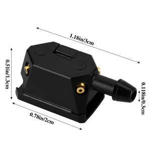 Boquillas de pulverización ajustables tipo brazo de 8 mm y 9 mm para limpiaparabrisas de coches y camiones, con 4 orificios, para General Motors - Product Image 2