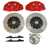 Grand Kit de Frein Auto Racing 6 Pot Étrier de Frein 380Mm 390Mm 400Mm 405Mm 410Mm Rotor pour Jantes 19 20 21 Pouces