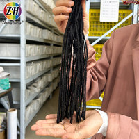 Extensions de micro-locks faites à la main en cheveux humains 100% naturels, style Sisterlocks, avec pointes bouclées, type Boho Locs, directement de l'usine