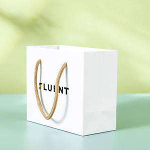 Низкая цена покупки бумажный мешок на заказ высокое качество белая бумага хозяйственные сумки - Product Image 3