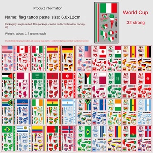 สติกเกอร์ลายธงชาติใหม่ข้ามพรมแดน ปี 2026 สำหรับงานอีเวนต์ กีฬา แฟนคลับ ปาร์ตี้ สติกเกอร์ติดหน้าชั่วคราว - Product Image 1