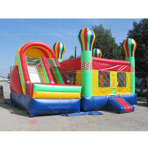 Nhà bị trả lại thương mại Combo ướt và khô <span class=keywords><strong>Inflatable</strong></span> nhảy lâu đài với waterslide cho người lớn và trẻ em - Product Image 4