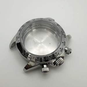 Pièces de montre modifiées : Lunette en céramique et acier inoxydable, compatible avec le mouvement à quartz chronographe VK63 - Product Image 4