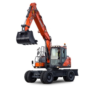 Excavadoras de Ruedas Usadas <span class=keywords><strong>Doosan</strong></span> DH210W de 21 Toneladas, Excavadora de Ruedas Coreana Original Dh150w-7 /dh210/140w/210w en Venta - Product Image 1