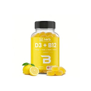 Gomitas Veganas de Vitamina D3+B12 OEM/ODM, Suplementos Multivitamínicos para Huesos y Músculos Saludables, Suplementos Herbales, Gomitas de Vitamina D3+B12 - Product Image 1