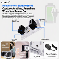 Lumière d'appoint Liadi P100c légère et pleine couleur pour photographie extérieure, éclairage vidéo 100W pour photographie et diffusion en direct, compact et doux