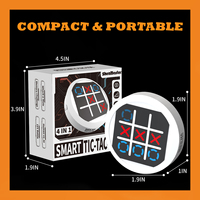 Jeu Électronique Smart Tic-Tac-Toe Digital Portable, Jouet de Puzzle et d'Éveil Éducatif