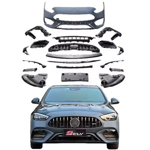 Parachoques Delantero de Alta Calidad para <span class=keywords><strong>Mercedes</strong></span> <span class=keywords><strong>Benz</strong></span> Clase C W206 <span class=keywords><strong>2022</strong></span>, Modificación de Actualización <span class=keywords><strong>C63</strong></span> <span class=keywords><strong>AMG</strong></span>, Kit de Carrocería, Rejilla Delantera - Product Image 1