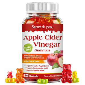 Complément alimentaire en gummies au vinaigre de <span class=keywords><strong>cidre</strong></span> de pomme biologique, 60 bonbons, marque privée, Keto ACV - Product Image 1