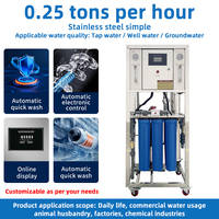 Promotion des ventes Réservoir de traitement de l'eau en acier inoxydable de 1 tonne Machine à eau purifiée pour le système de dessalement de l'eau de forage d'entreprise