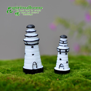 Decoración de botella ecológica con micropaisaje Weij Moss, pequeño faro blanco para ensamblaje DIY, exquisito adorno para bonsái. - Product Image 4