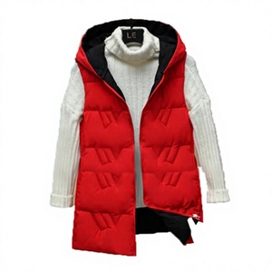 Gilet matelassé léger et respirant pour femme, service OEM, logo personnalisé, veste sans manches matelassée sur le devant, 100 % polyester - Product Image 1