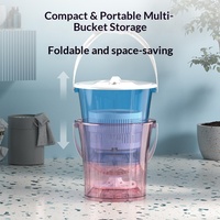 Lave-linge semi-automatique portable à chargement par le haut avec seau séparé, capacité 2 kg, idéal pour sous-vêtements et chaussettes