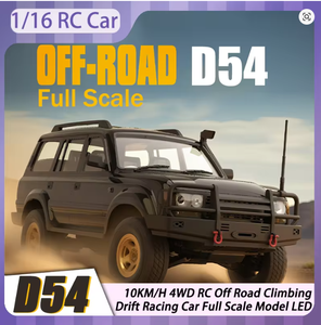 รถบังคับวิทยุ WPL D54 1/16 LC80 4WD แบบจำลองสมจริง ขับเคลื่อน 4 ล้อ สำหรับปีนเขาและวิ่งออฟโรด รถดริฟท์ แข่งรถ ของเล่นสำหรับผู้ใหญ่ ของขวัญ - Product Image 6