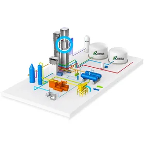 Neue schlüsselfertige medizinische Flüssigsauerstoff- und Kryogener Stickstoffgasanlage für Fermen der verarbeitenden Industrie mit Kern-PLC-Komponenten