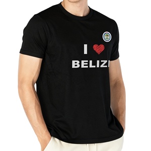 Lightweight and Breathable Belize Fan <b>T</b>-shirt for Summer Outdoor Gatherings and Matches Promotion - Product Image 2