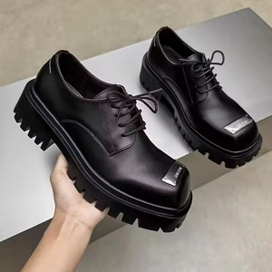 Men's Breathable Cow <b>Leather</b> <b>Oxford</b> <b>Shoes</b> - Formal Business Dress <b>Shoes</b>, Lightweight & Handstitched Details for <b>Work</b> - Product Image 5