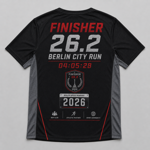 T-shirt de course personnalisé style Berlin, léger et respirant, pour clubs de course et équipes d'événements - Product Image 3