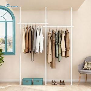YIJIALE Prêt à expédier (RTS) Édition limitée Portant à vêtements suspendu à 2 ou 3 niveaux pour projets de construction et de design - Product Image 1