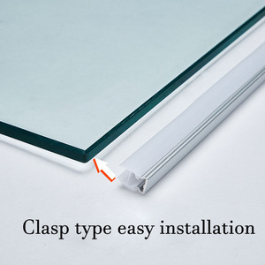 Dẫn ánh sáng kệ kính 18mm Bảng điều khiển bằng gỗ lên xuống chiếu sáng nẹp Clip đèn rượu <span class=keywords><strong>Showcase</strong></span> Tủ nhôm dải ánh sáng thiết lập - Product Image 3