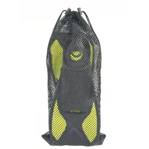 Сетчатый мешок на шнурке, нейлоновый дышащий мешок для хранения, для дайвинга и Сноркелинга на открытом воздухе, ласты, разделительный аксессуар для сухой и влажной обуви