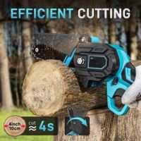 Gergaji Mini Tanpa Kabel Industri Portabel Bertenaga Baterai Brushless dengan Motor Brushless, 2 Baterai dan Pengisi Daya, untuk Pemangkasan Pohon di Rumah dan Kebun