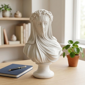 Décoration d'intérieur personnalisée pour la maison : Sculpture en <span class=keywords><strong>pierre</strong></span> de femmes et hommes célèbres, Art en marbre, Bustes de table en marbre, Statues - Product Image 1