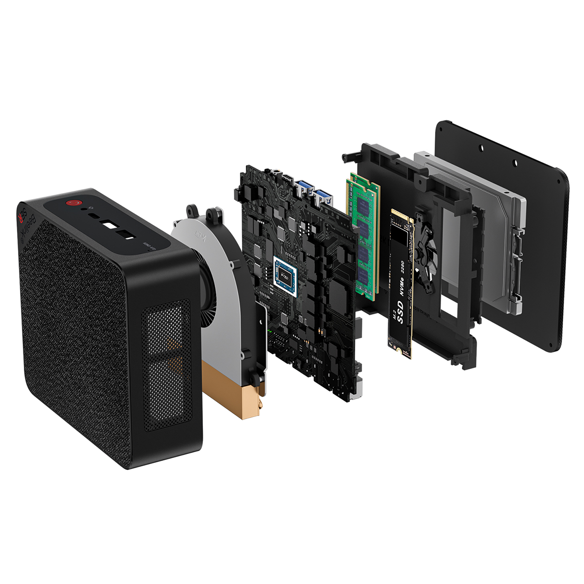 SER5 Max 5800H Mini PC - AMD Ryzen 7, 32GB DDR4, 500GB SSD