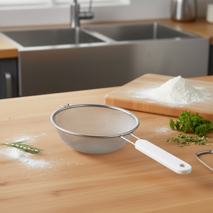 Passoire de cuisine MetalTex Medium en acier inoxydable à mailles fines pour la cuisson et la pâtisserie - Product Image 3