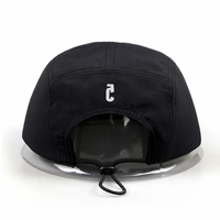 Casquette de sport en polyester imperméable pour la course et le camping, casquette de baseball snapback en nylon vierge à 5 panneaux