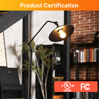 Ampoule LED A19 A60 7W 3000K à haute luminosité, verre blanc, garantie 2 ans, 120V, culot E26, RA90, homologuée UL, prête à être expédiée