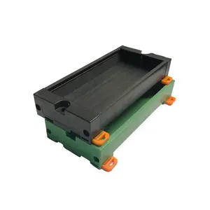 Taidacent Plastic PDM50/60/72/80mm PLC Terminal Block Din Rail Mount PCB Holder Housing Relay PCB Board Mounting Carrier Base