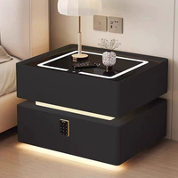 2025New Style lampe à induction chargeur sans fil trois couleurs lampe serrure à combinaison Bluetooth haut-parleur noir Table de chevet