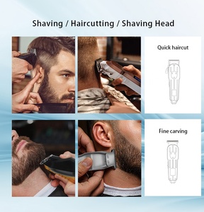 Tondeuse à cheveux professionnelle rechargeable 2 en 1 Jinding, nouvelle, personnalisée, pour homme, tondeuse électrique pour barbier - Product Image 3