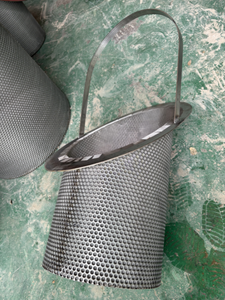 Cubo de malla perforada de acero inoxidable de doble capa de malla fina 304 Elementos de prefiltro tipo Y - Product Image 2