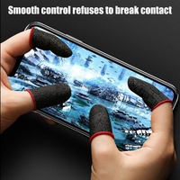 2 Fundas Protectoras para Dedos para Juegos Móviles, Transpirables, Anti-Sudor, de Fibra de Algodón, Delgadas, Cómodas y Suaves para Juegos como PUBG