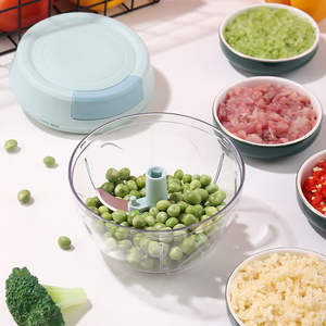 Robot culinaire manuel, hachoir à légumes, mini hachoir à oignon à tirette manuelle, hachoir à ail - Product Image 3