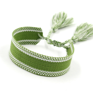 <span class=keywords><strong>Bracelet</strong></span> en sangle vierge, personnalisable avec broderie et pompon, bracelets tressés à la main, bracelets DIY, 300 couleurs assorties - Product Image 5