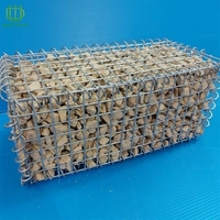 Panier gabion robuste de tailles standard chinoises, revêtu de PVC, vente en gros