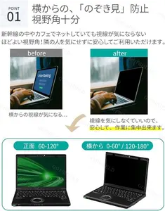 인기있는 제품 안티 스파이 개인 정보 보호 화면 보호기 노트북/노트북 사용 안티 지문 개인 정보 보호 필터 참고 CF-FV