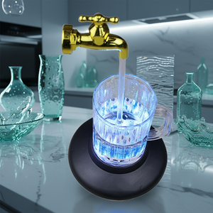 Tazza Desktop <span class=keywords><strong>fontana</strong></span> a cascata con luce a LED tazza di birra illuminata per l'home Office rubinetto magico tazza <span class=keywords><strong>lampada</strong></span> <span class=keywords><strong>da</strong></span> <span class=keywords><strong>tavolo</strong></span> bel regalo - Product Image 5