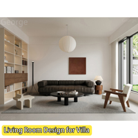 Services de conception d'intérieur complets pour la décoration de villas et de maisons avec rendu 3D moderne