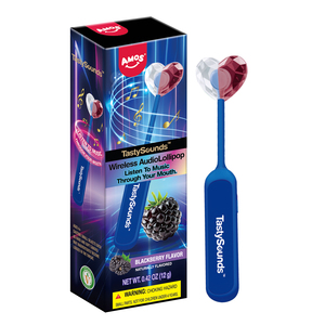 <span class=keywords><strong>Amos</strong></span> Tastysounds - Caramelos de Música Sin Azúcar con Bluetooth Inalámbrico, Sabores Naturales a Frambuesa - Product Image 1