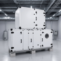 Système d'unité de traitement d'air modulaire dans une installation mécanique moderne, équipement de ventilation et de climatisation HVAC industriel