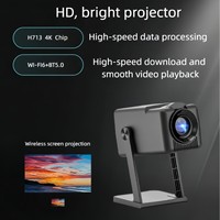 Projecteur Portable K300 LED Intelligent Android de Poche pour Extérieur, Source d'Entrée 4K, 200 ANSI Lumens, Projecteur LCD HD avec Télécommande pour Usage Professionnel