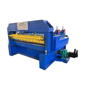 Machine de découpe de carreaux à faible coût d'exploitation, neuve, pour plaques en acier inoxydable et tôles métalliques, avec système de redressement et nivellement hydraulique à roulement. - Product Image 3