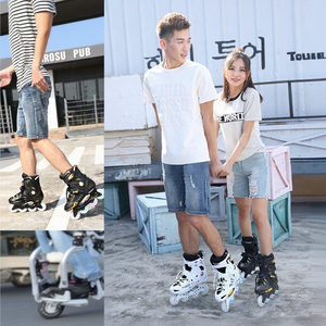 <span class=keywords><strong>Pattini</strong></span> <span class=keywords><strong>a</strong></span> <span class=keywords><strong>rotelle</strong></span> WEIQIU con telaio <span class=keywords><strong>a</strong></span> <span class=keywords><strong>fila</strong></span> singola e chiusura <span class=keywords><strong>a</strong></span> fibbia - Product Image 4