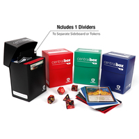Boîte de jeu pliable de qualité supérieure en PP recyclable bleu personnalisé, épaisseur 5 mm, pour 80 cartes