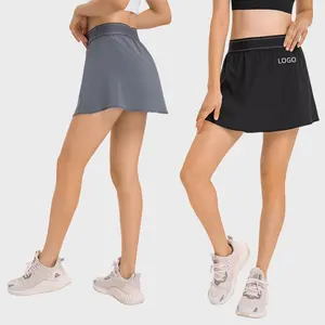 Wholesale 2 In 1 Design Gym Exercise Breathable Quick Drying Tennis Training Skirt Functional Sports Skirt For Women